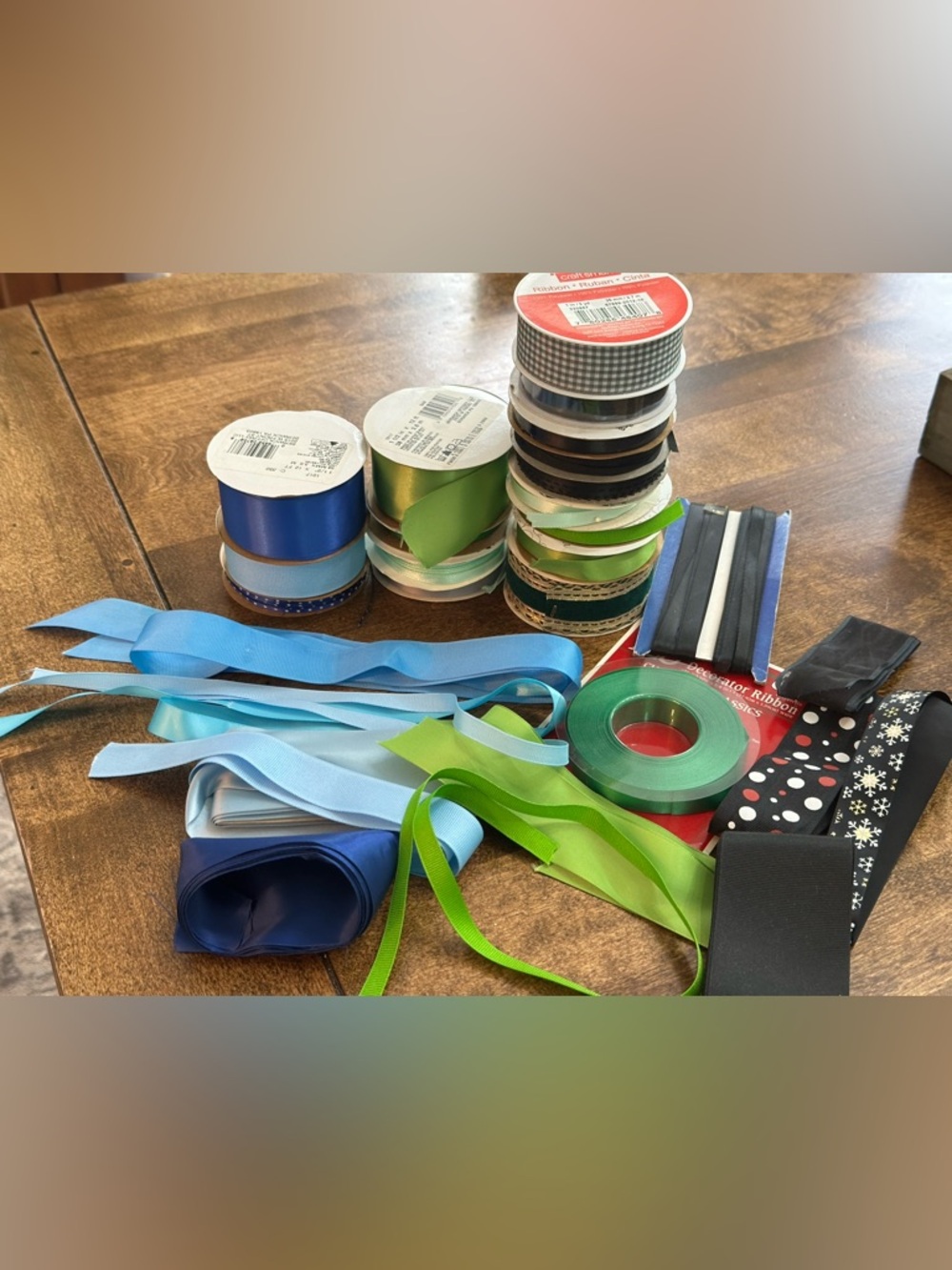 Assorted Ribbon Bundle in Blue & Green Shades